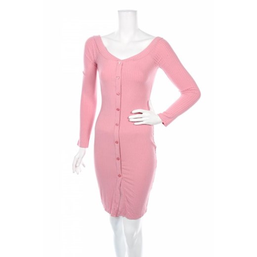 Różowa sukienka Fashion Nova z długimi rękawami mini 