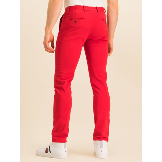 Czerwone spodnie męskie Tommy Hilfiger 