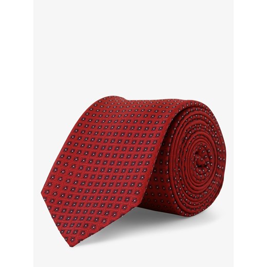 HUGO - Krawat męski z dodatkiem jedwabiu, czerwony  Hugo Boss One Size vangraaf