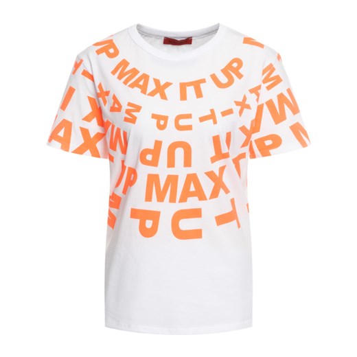 Bluzka damska Max & Co. z krótkim rękawem w stylu młodzieżowym z okrągłym dekoltem 