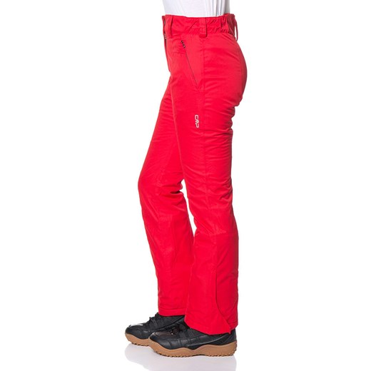 Spodnie damskie Cmp czerwone z tkaniny 