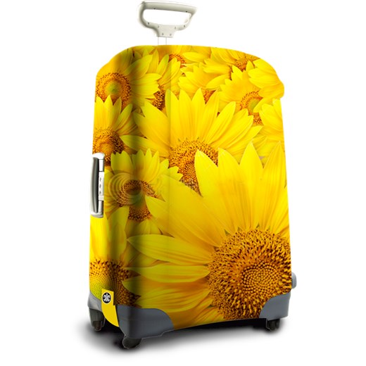 Pokrowiec na walizkę SuitSuit Sunflower - Walizka mała, kabinówka SuitSuit Bohemian Rose lux4u-pl zolty abstrakcyjne wzory