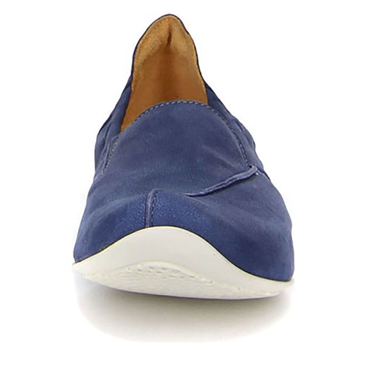 Skórzane slippersy w kolorze niebieskim