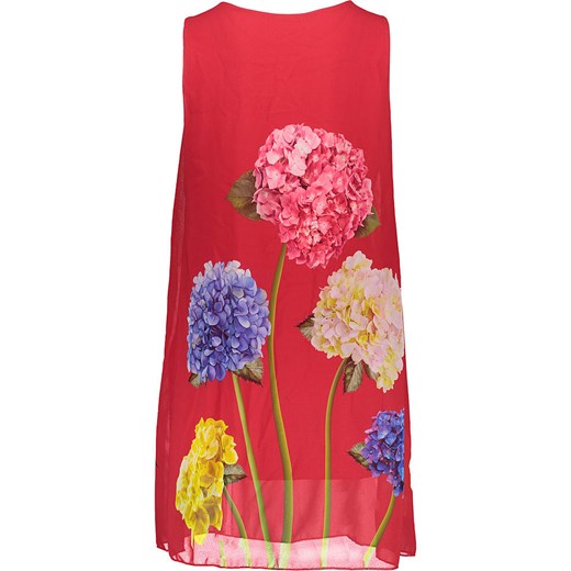 Sukienka Pretty Closet w kwiaty z okrągłym dekoltem mini bez rękawów prosta 