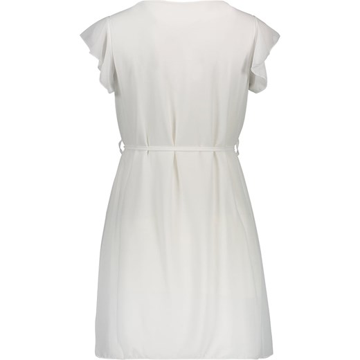 Sukienka Pretty Closet biała na urodziny elegancka z krótkim rękawem 