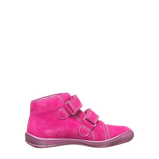 Skórzane sneakersy w kolorze różowo-srebrnym