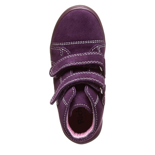 Skórzane sneakersy w kolorze fioletowo-srebrnym