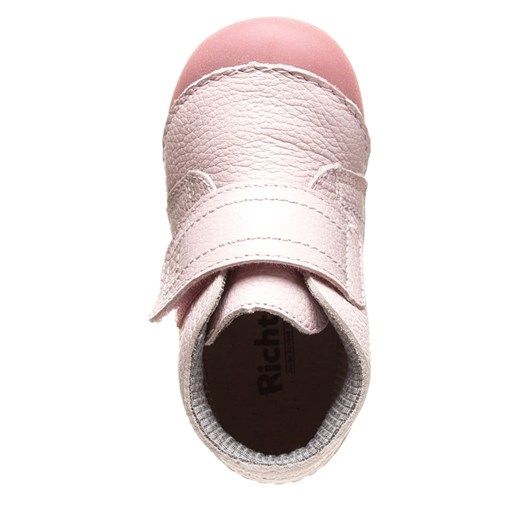 Różowe buciki niemowlęce Richter Shoes na wiosnę skórzane 