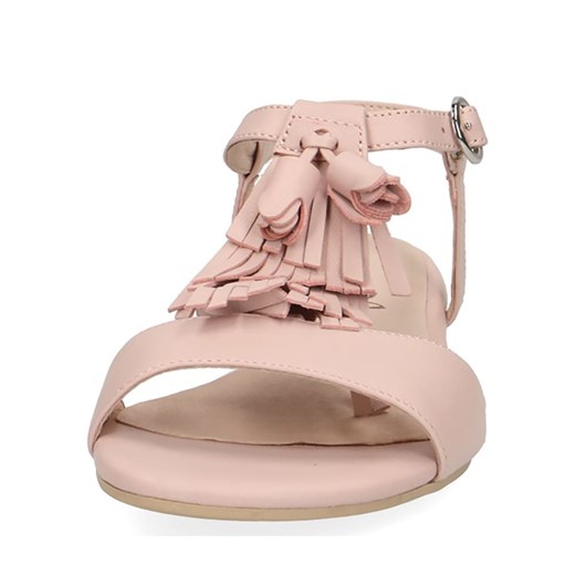 Skórzane sandały "Laura" w kolorze różowym