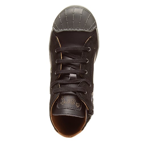 Skórzane sneakersy w kolorze czarno-antracytowym