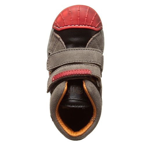 Skórzane sneakersy w kolorze czarno-czerwonym