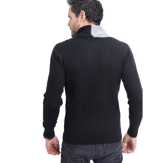 Sweter w kolorze czarno-szarym