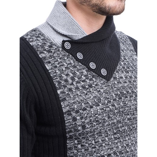 Sweter w kolorze czarno-szarym