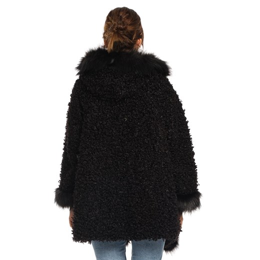 Futro damskie czarne Plus Size Fashion bawełniane