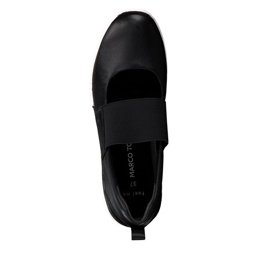 Skórzane slippersy w kolorze czarnym