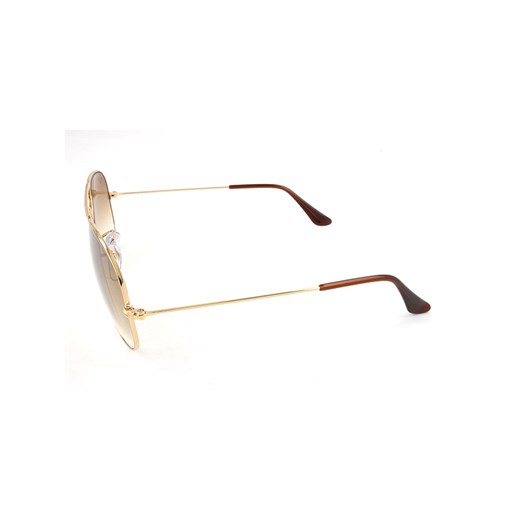 Męskie okulary przeciwsłoneczne w kolorze złoto-brązowym