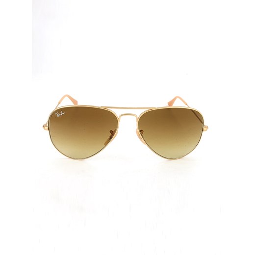 Męskie okulary przeciwsłoneczne "Aviator" w kolorze brązowo-złotym