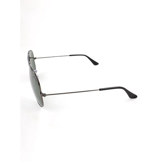Męskie okulary przeciwsłoneczne "Aviator" w kolorze srebrno-czarno-zielonym