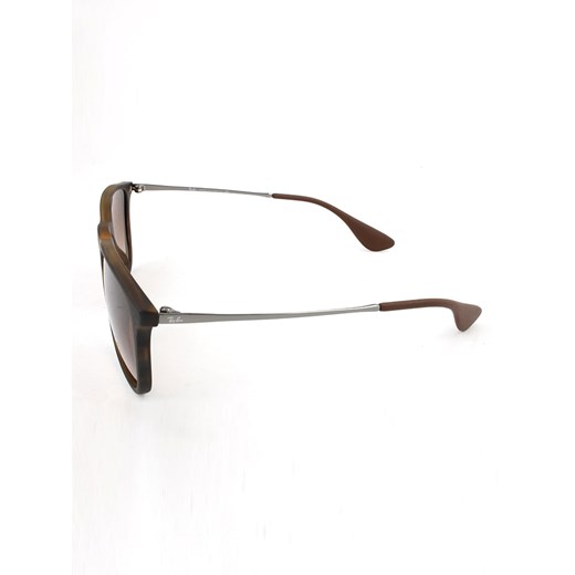 Męskie okulary przeciwsłoneczne w kolorze brązowo-srebrnym