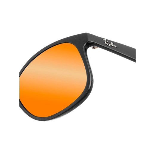 Męskie okulary przeciwsłoneczne "Justin" w kolorze czarno-pomarańczowym