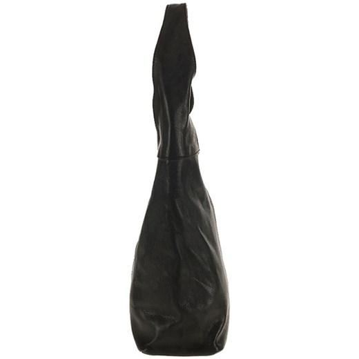 Skórzana torebka "Vercelli" w kolorze czarnym - 40 x 30 x 14 cm