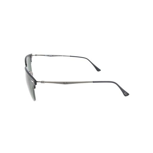 Męskie okulary przeciwsłoneczne "Clubmaster" w kolorze czarno-srebrno-szarym