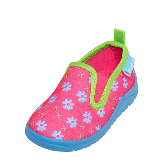 Kapcie dziecięce Playshoes w kwiaty bez zapięcia 