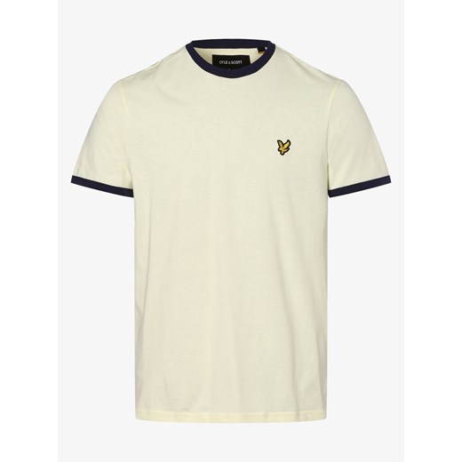 T-shirt męski Lyle & Scott z krótkim rękawem beżowy 