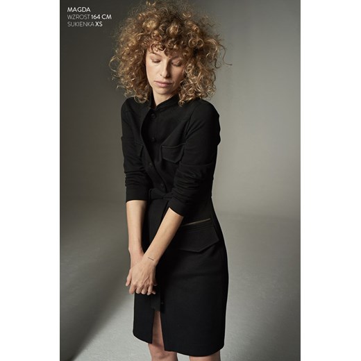 NEW YORK TIMES DRESS czarna - sukienka szmizjerka  Risk Made In Warsaw M 