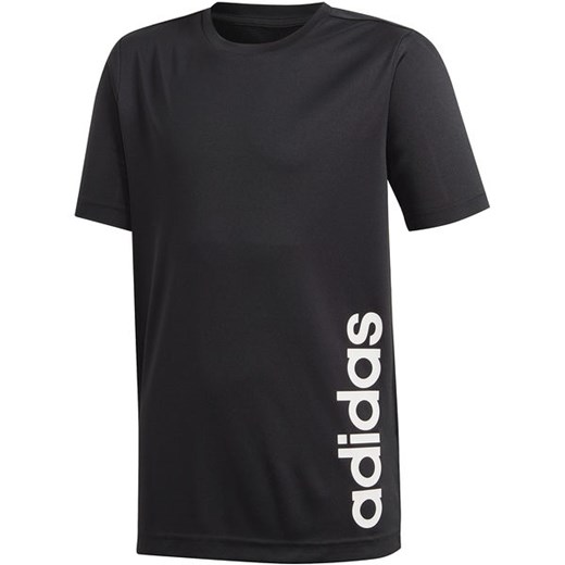 Koszulka chłopięca Youth Linear Adidas (czarna) Adidas  176cm SPORT-SHOP.pl okazja 