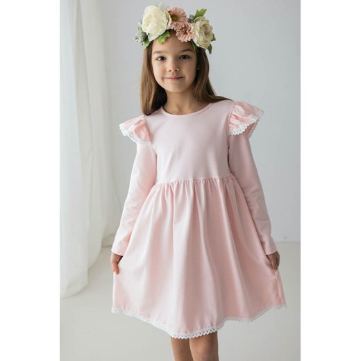 Różowa sukienka dziewczęca Myprincess / Lily Grey koronkowa 