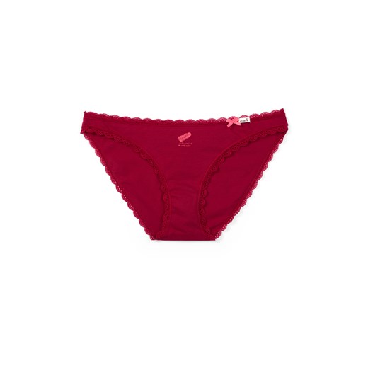 2 szt. figi damskie bikini <br> LP-2669-czerwony ciemny - Atlantic  Atlantic L  okazja 