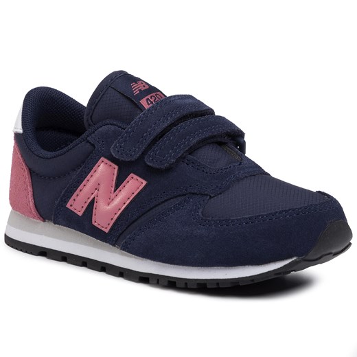 Sneakersy NEW BALANCE - YV420YP Granatowy Różowy New Balance  39 eobuwie.pl