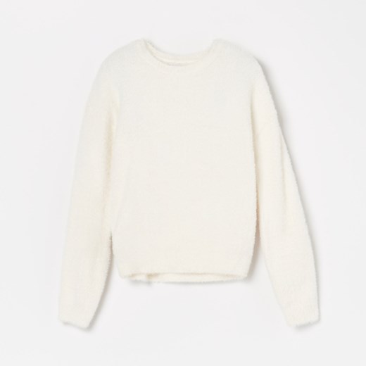 Reserved - Miękki sweter z długimi rękawami - Kremowy  Reserved 158 