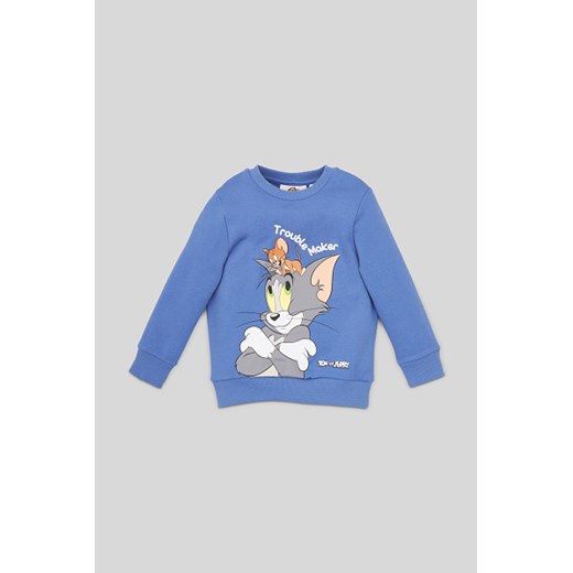C&A Tom i Jerry-bluza, Niebieski, Rozmiar: 116