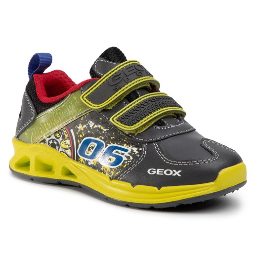Sneakersy GEOX - J Dakin B. A J949FA 05411 C0666 S  Grey/Lime Geox  30 eobuwie.pl