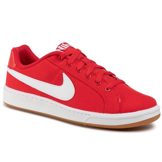 Buty sportowe męskie Nike czerwone młodzieżowe z tworzywa sztucznego na wiosnę wiązane 