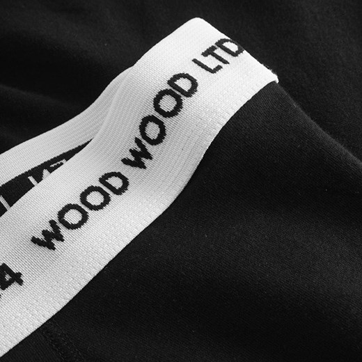 Bokserki męskie Wood Wood Vester 2-pack Trunk 11930908-9970 BLACK Wood Wood   sneakerstudio.pl