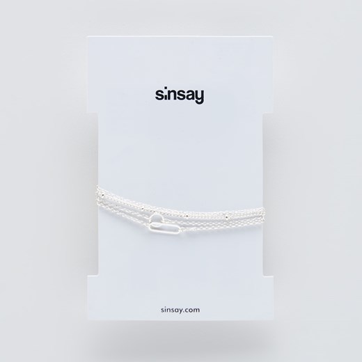 Sinsay - Bransoletki - Srebrny Sinsay  One Size 