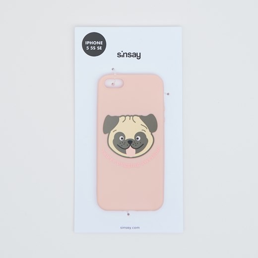 Sinsay - Etui na Iphone 5/5S/SE - Różowy  Sinsay One Size 
