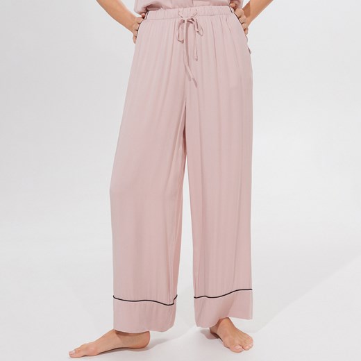 Mohito - Spodnie piżamowe z wiskozy - Różowy  Mohito S 