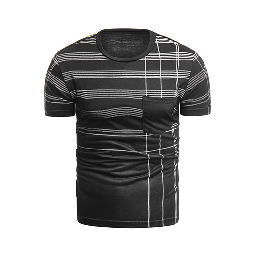 Wyprzedaż koszulka t-shirt HY517 - czarna Risardi  M okazyjna cena  