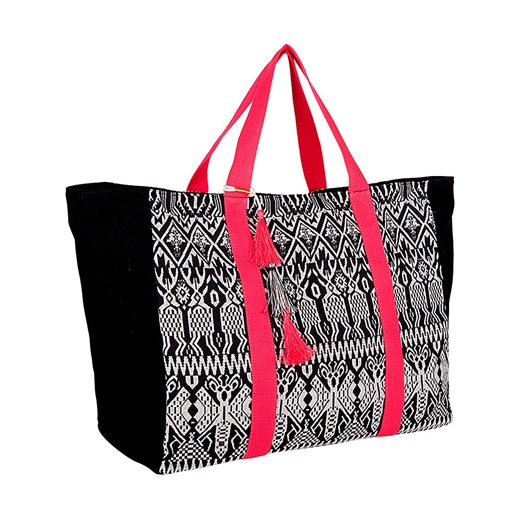 Shopper bag "Black&White" w kolorze czarno-białym - 44 x 36 x 20 cm Chiemsee  OneSize wyprzedaż Limango Polska 