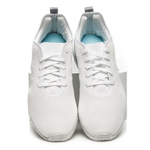 Buty sportowe damskie Adidas zx sznurowane płaskie wiosenne bez wzorów 