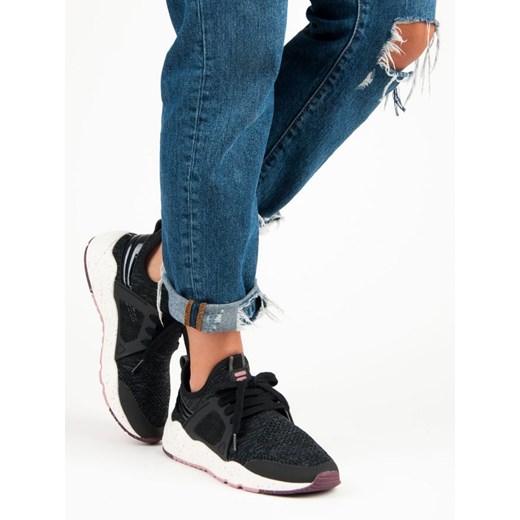 Buty sportowe damskie Fila sznurowane bez wzorów1 na platformie 