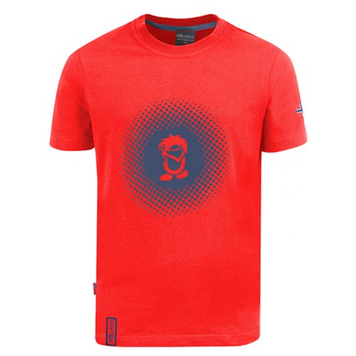 Trollkids Koszulka funkcyjna &quot;Pointillism&quot; w kolorze czerwono-niebieskim