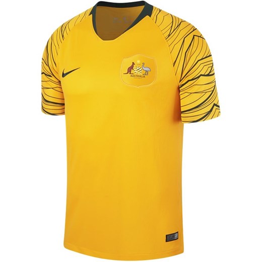Męska koszulka piłkarska 2018 Australia Stadium Home - Złoto