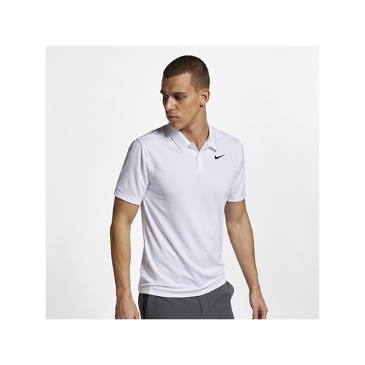 Biały t-shirt męski Nike z krótkimi rękawami 