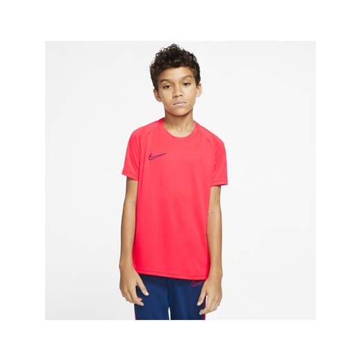 Koszulka piłkarska z krótkim rękawem dla dużych dzieci Nike Dri-FIT Academy - Czerwony Nike L Nike poland
