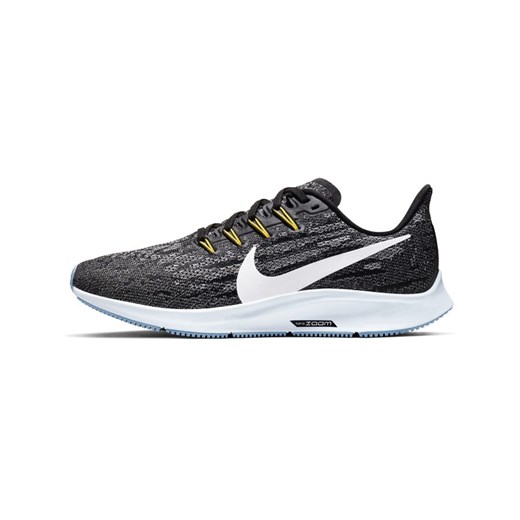 Buty sportowe damskie czarne Nike dla biegaczy zoom bez wzorów 
